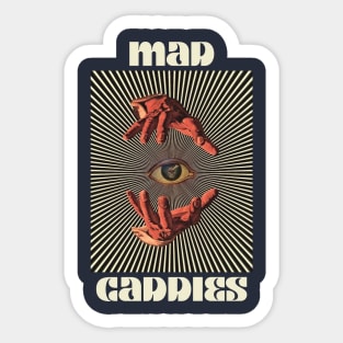 Hand Eyes Mad Caddies Sticker